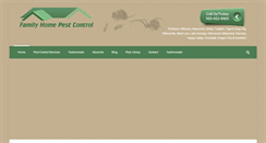 Desktop Screenshot of familyhomepestcontrol.com